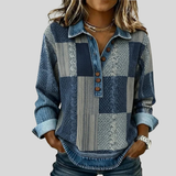 Seren - Sweat-shirt à patchwork en couleurs