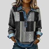 Seren - Sweat-shirt à patchwork en couleurs