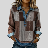 Seren - Sweat-shirt à patchwork en couleurs