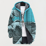 Océane | Veste à Motif Vagues