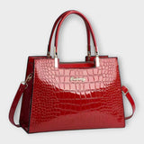Maison Verdelle - Sac à main avec motif en cuir de crocodile brillant