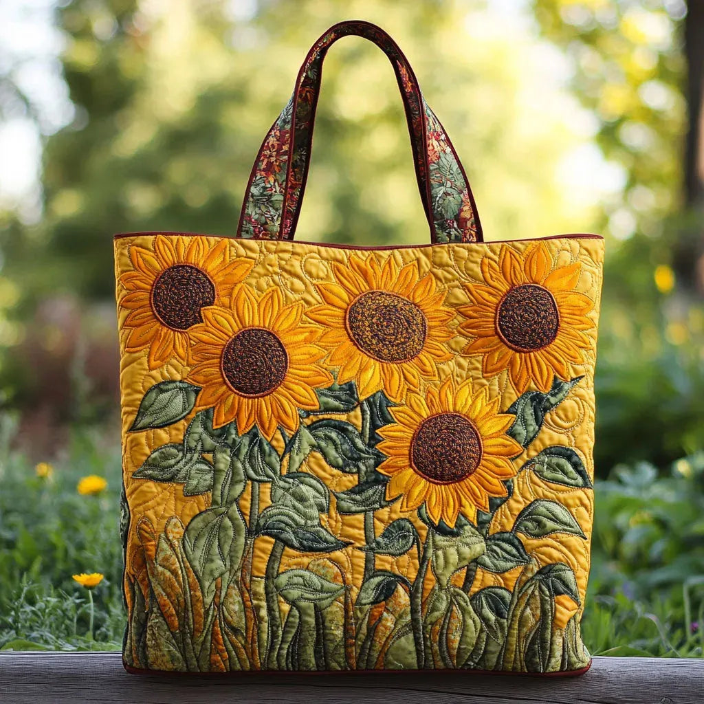 Sac fourre-tout rembourré - Tournesols classiques
