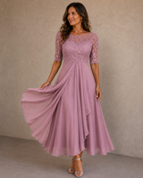 Adèle™ | Robe en Dentelle et Mousseline