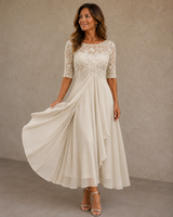 Adèle™ | Robe en Dentelle et Mousseline