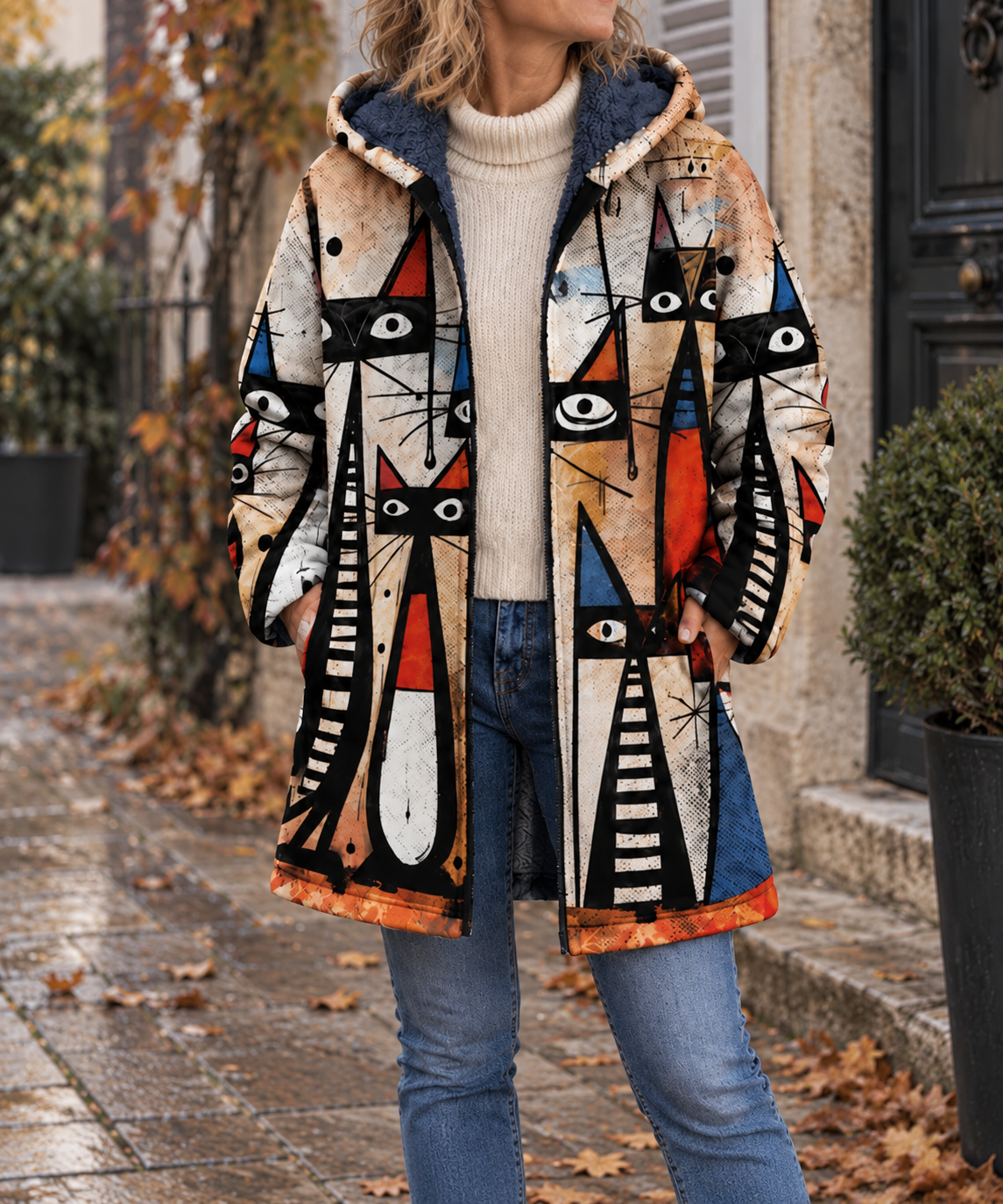 Colette | Veste à Motifs Vintage