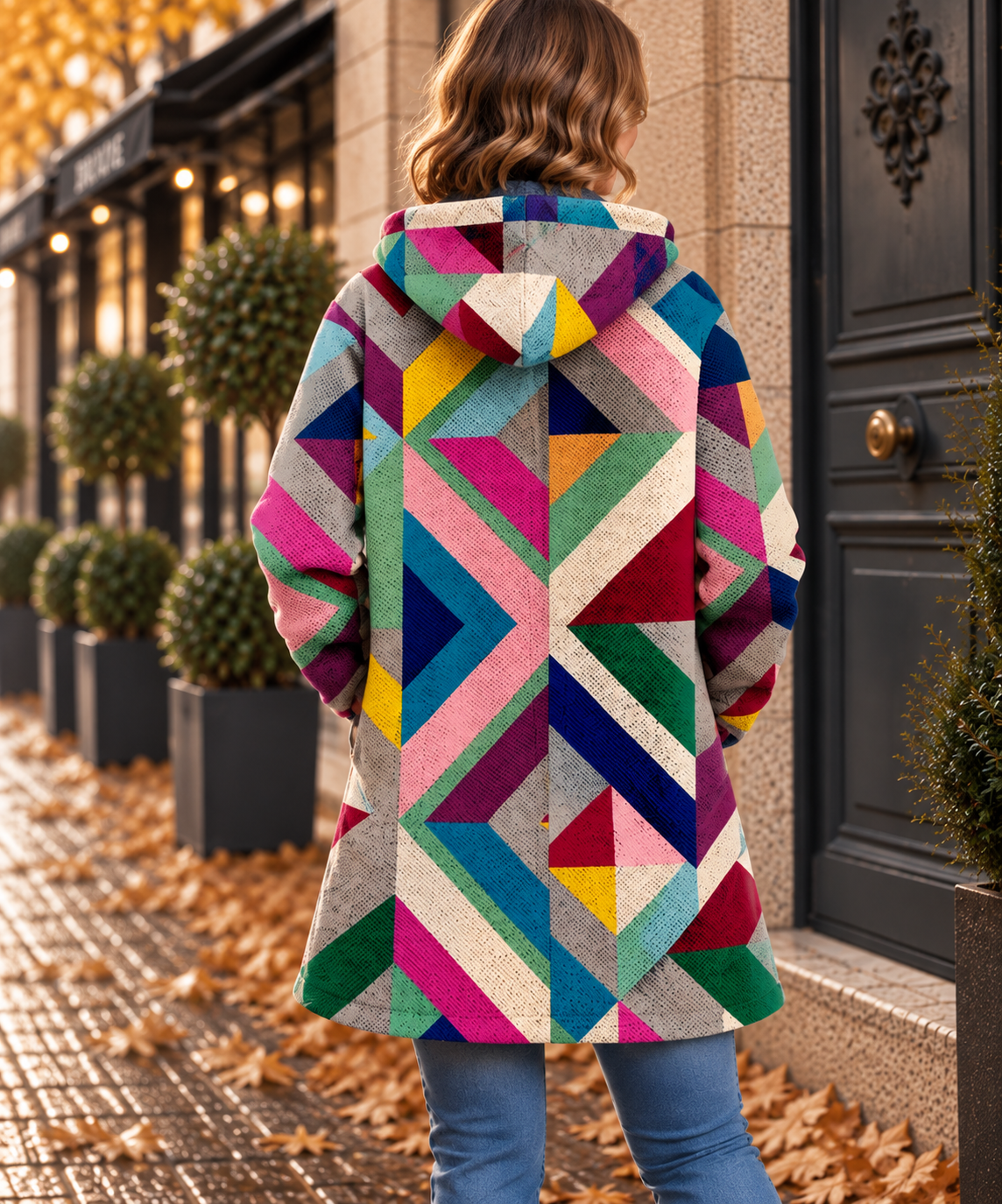 Aurore | Sweat-shirt à Motifs Géométriques