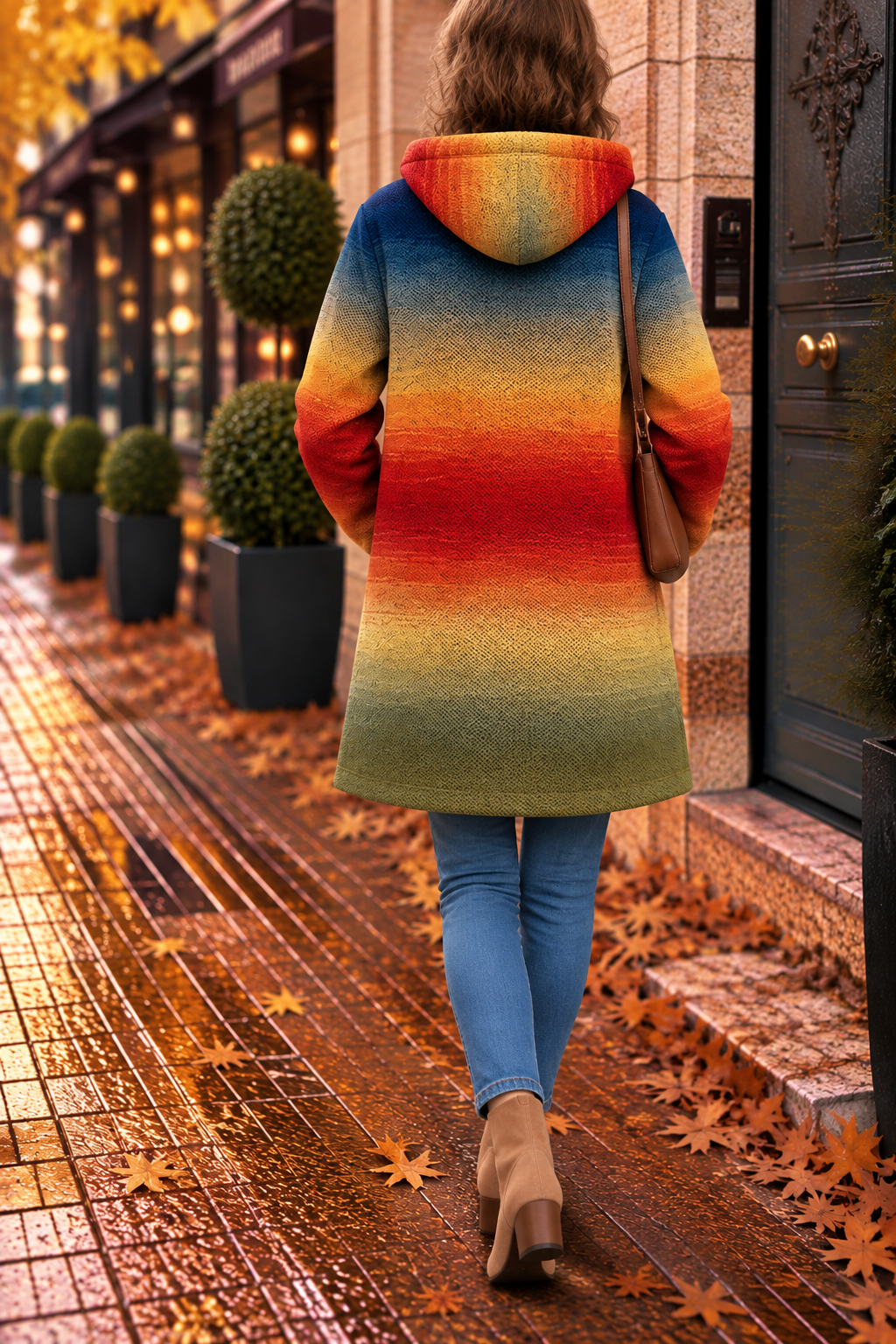 Ambre | Veste à Dégradé Automnal