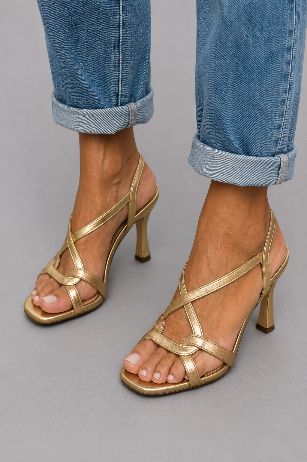 Camille™ | Sandales Dorées Élégance &amp; Confort