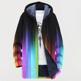 Violette | Veste à Capuche Arc-en-Ciel