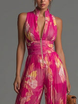 Aurélie | Mono Plissé Floral Fuchsia™