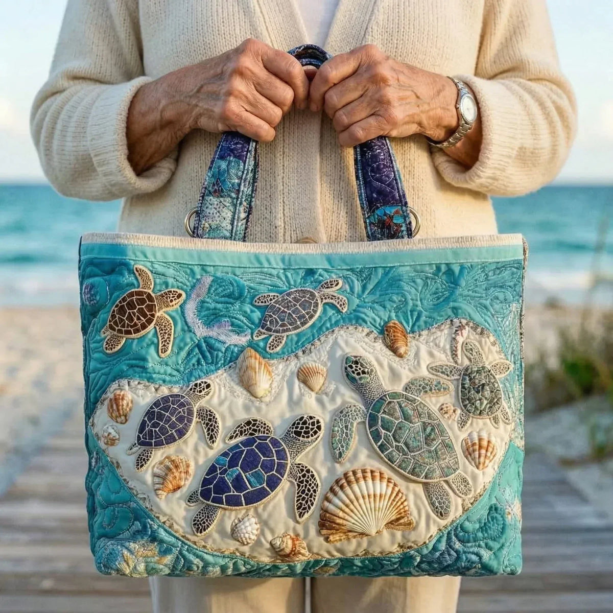 Sac Tote Rembourré - Amour de Tortue