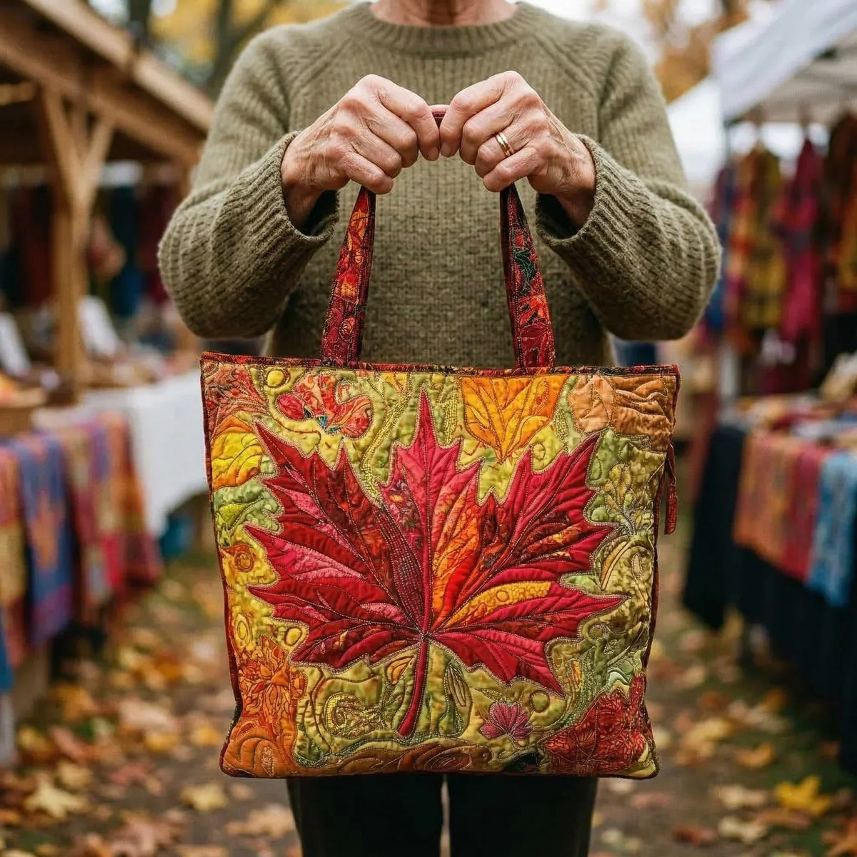 Sac Padded Tote - Érable au Crépuscule