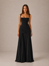 Séréna™ | Robe longue élégante à encolure carrée
